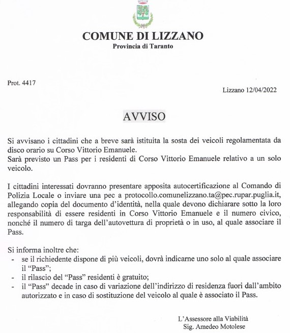 titolo immagine Immagine di Orario ricevimento sindaco