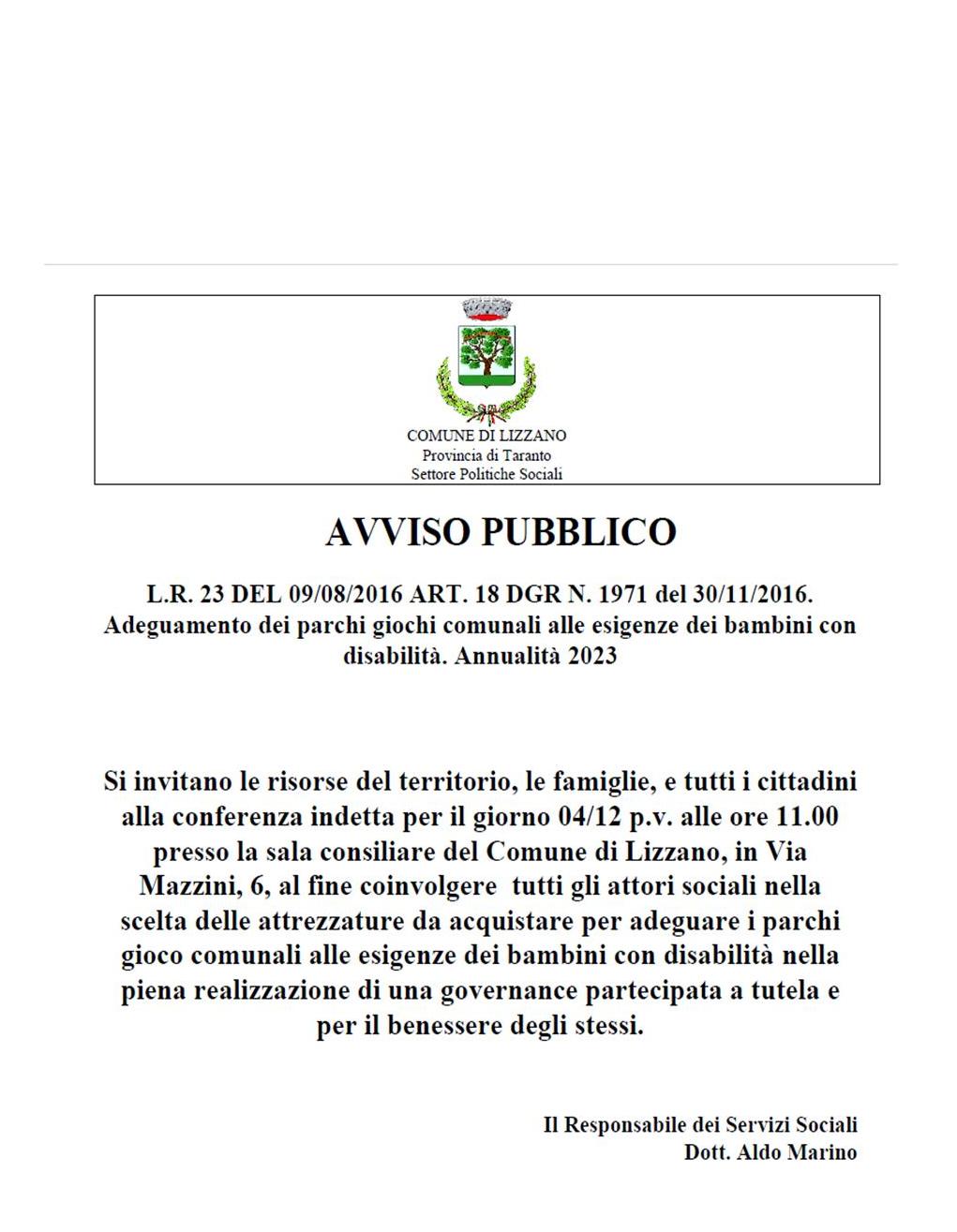 titolo immagine Immagine di Avviso pubblico