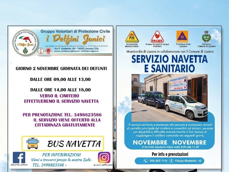 Immagine di AVVISO - Servizio navetta per la giornata dedicata ai defunti 2026